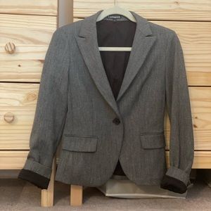 Express blazer, black & white material, Sz 0